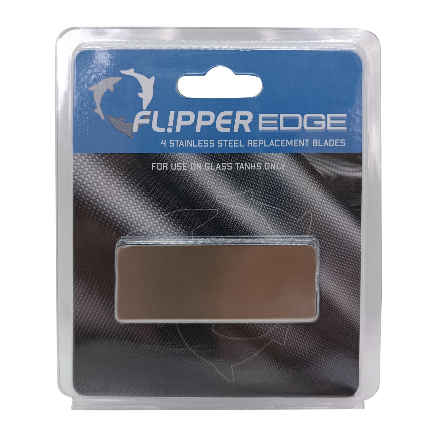 Flipper-Edge Standard-شفرات من الفولاذ المقاوم للصدأ 4 قطع (شفرات معدنية احتياطية)